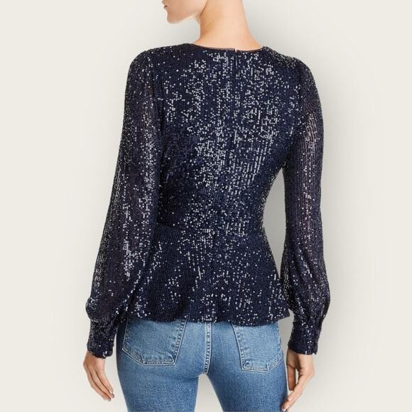 NWT | Parker | Petrina Sequin Top | Blue | XS - Picture 3 of 16
